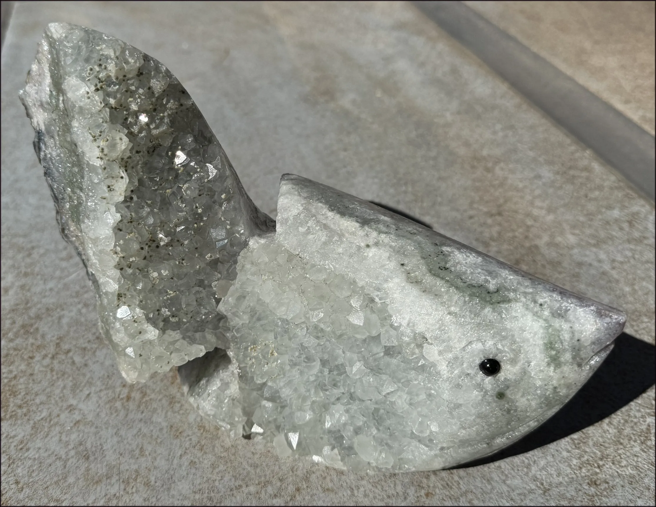 Super Sparkly Agate Geode Crystal BETTA FISH - Just keep swimming! - 5lbs 