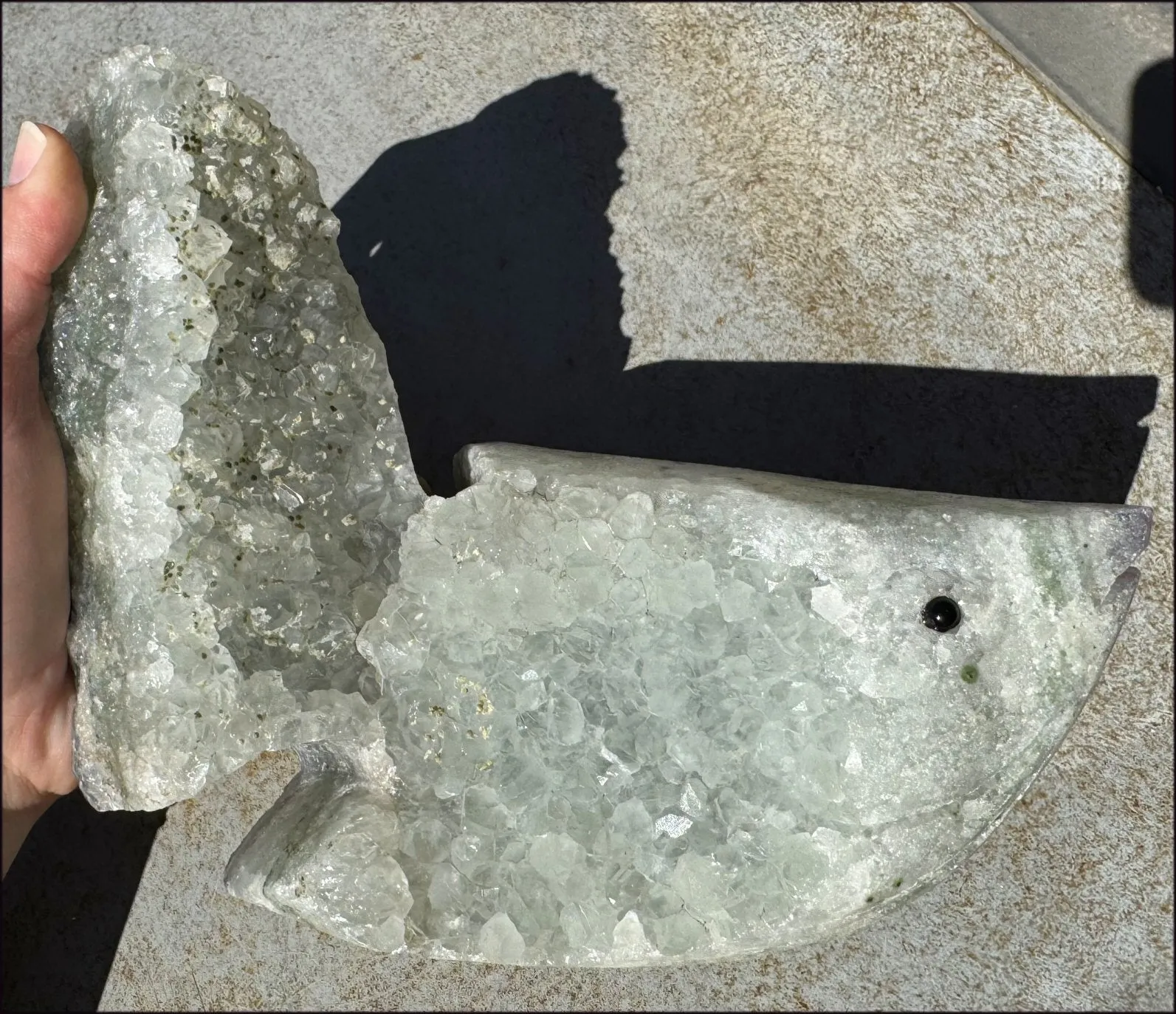 Super Sparkly Agate Geode Crystal BETTA FISH - Just keep swimming! - 5lbs 