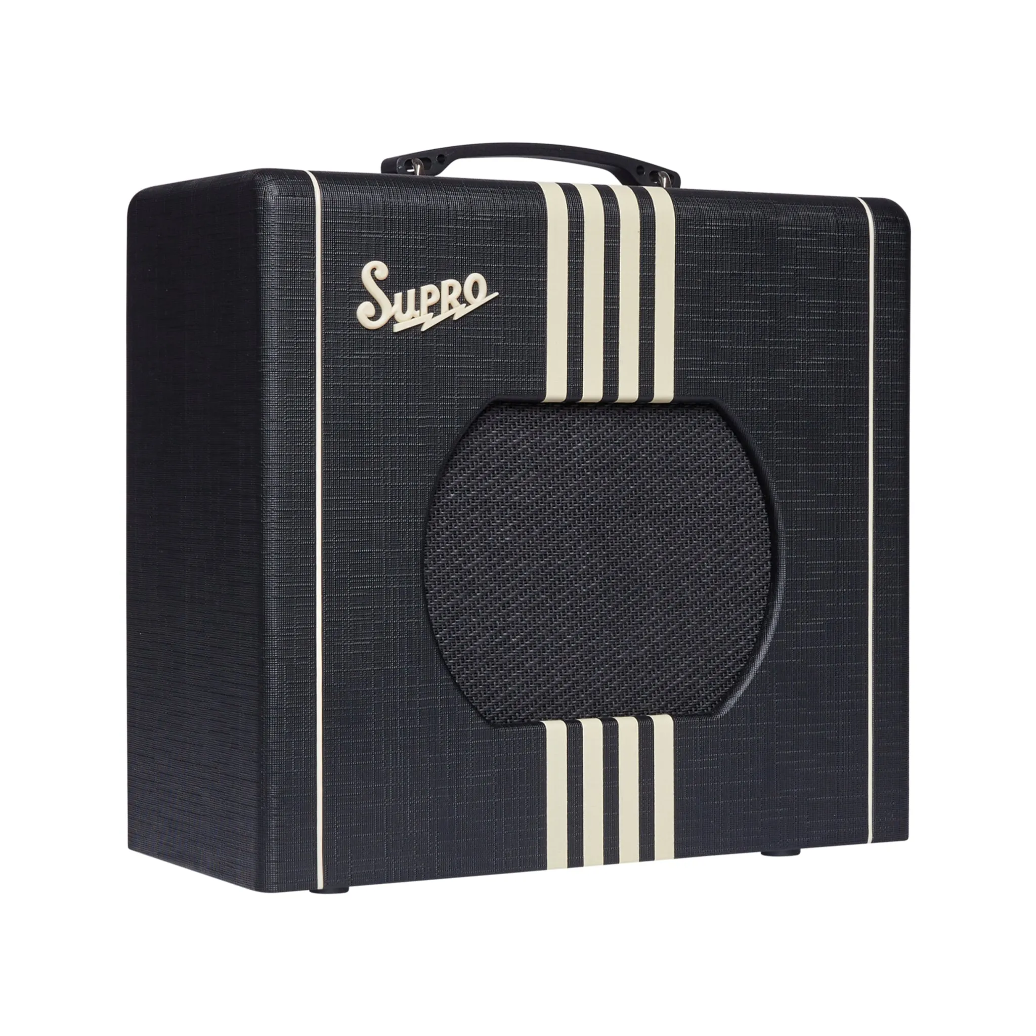 Supro Delta King 10 Guitar Combo Amplifier, Black & Cream