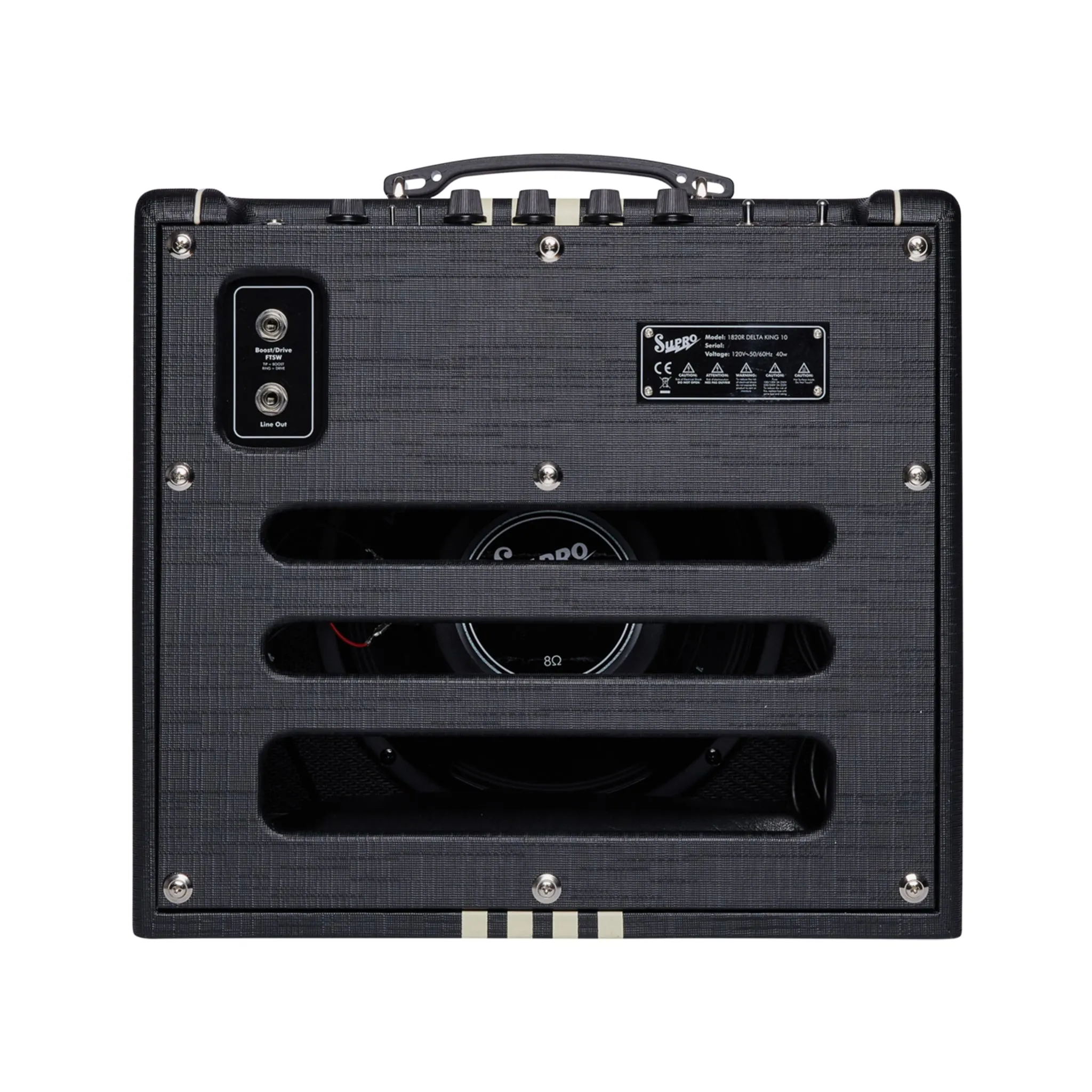 Supro Delta King 10 Guitar Combo Amplifier, Black & Cream