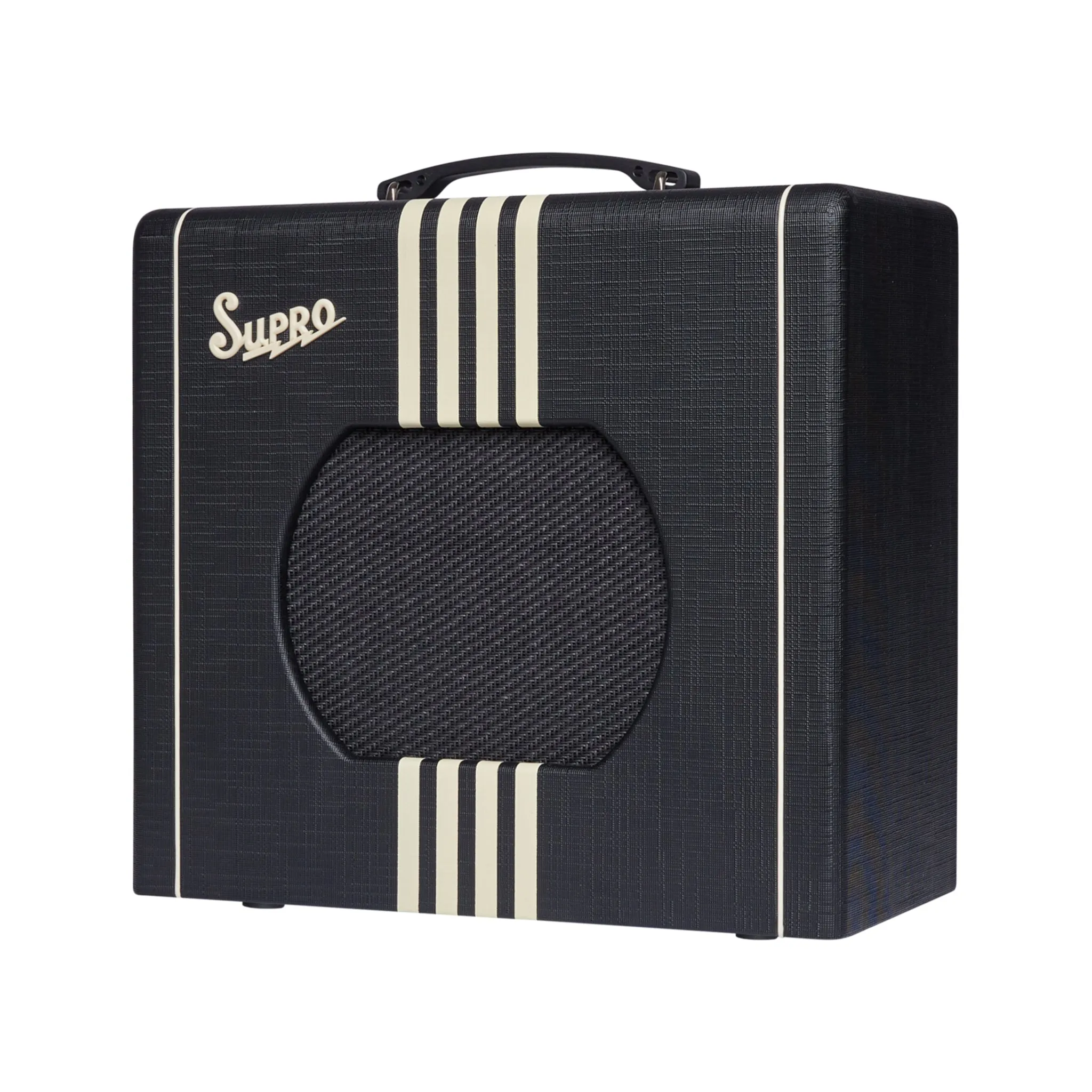 Supro Delta King 10 Guitar Combo Amplifier, Black & Cream
