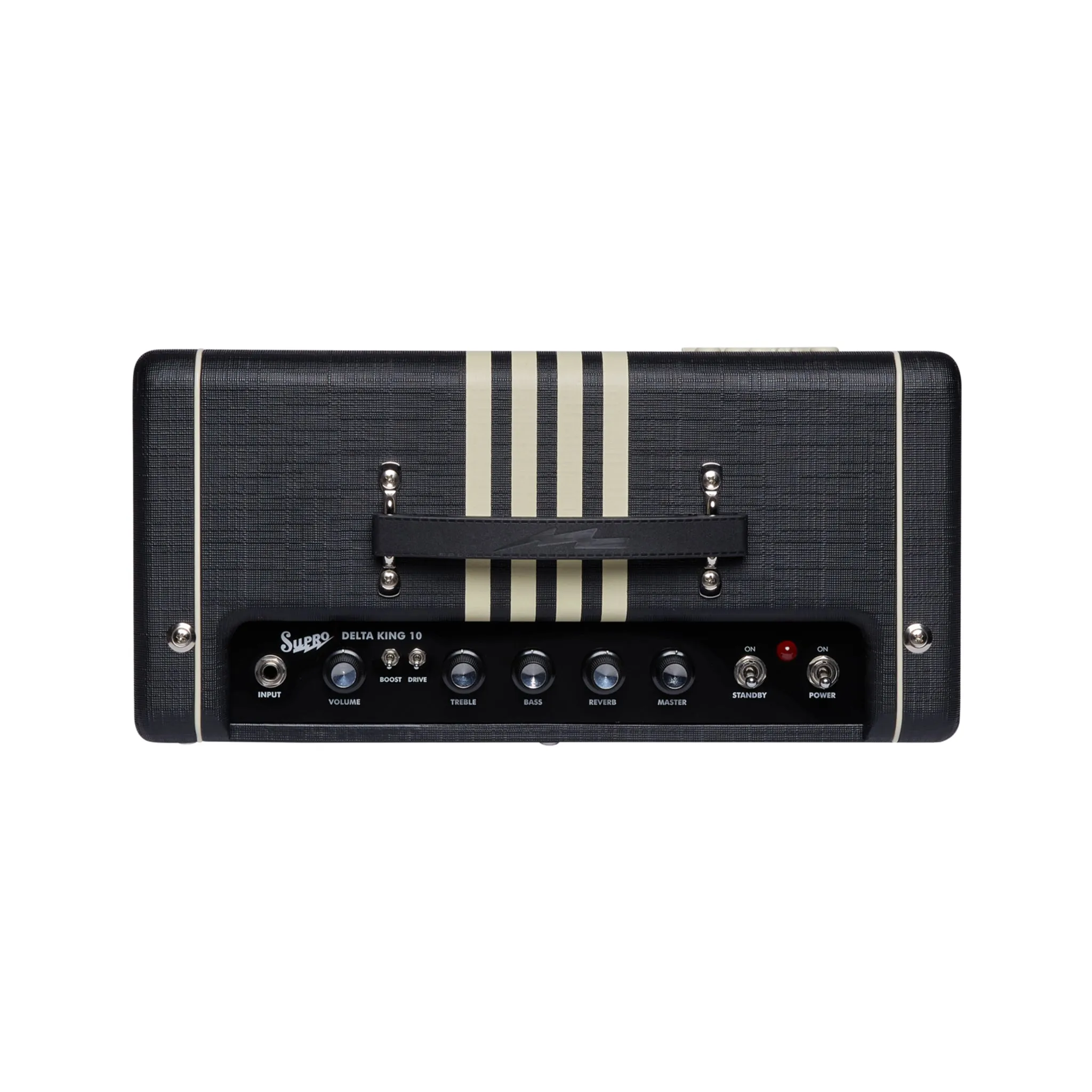 Supro Delta King 10 Guitar Combo Amplifier, Black & Cream