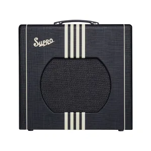 Supro Delta King 12 Guitar Combo Amplifier, Black & Cream