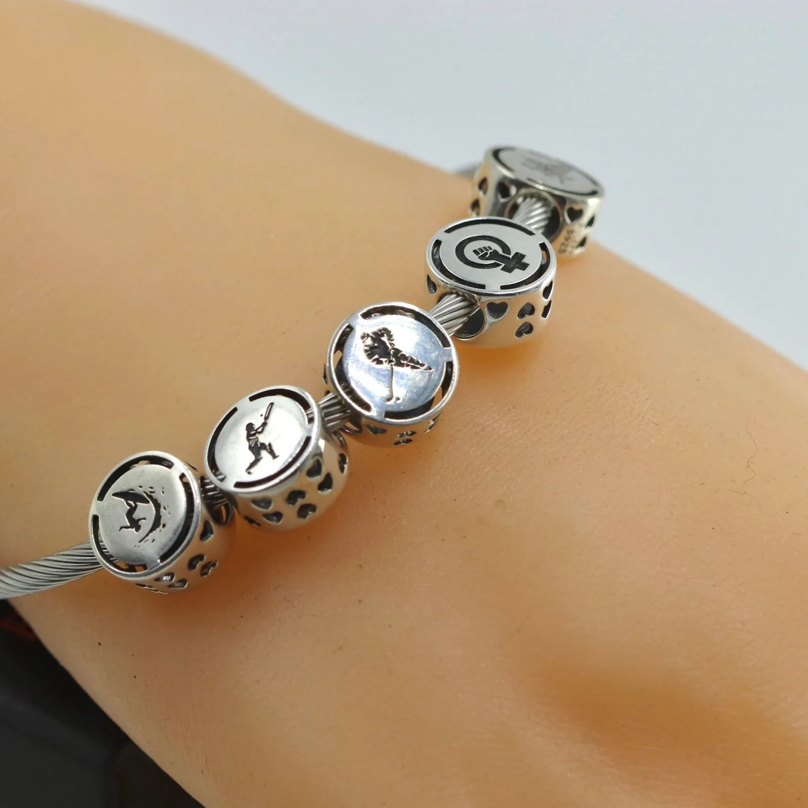Surfing Surfer Sport Bead Charm