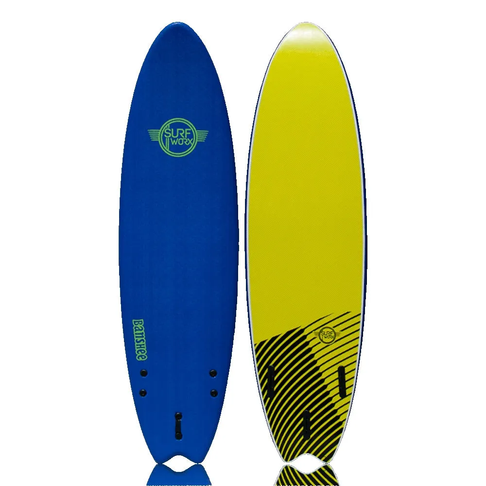 Surfworx Banshee Hybrid 7' Foam Surfboard