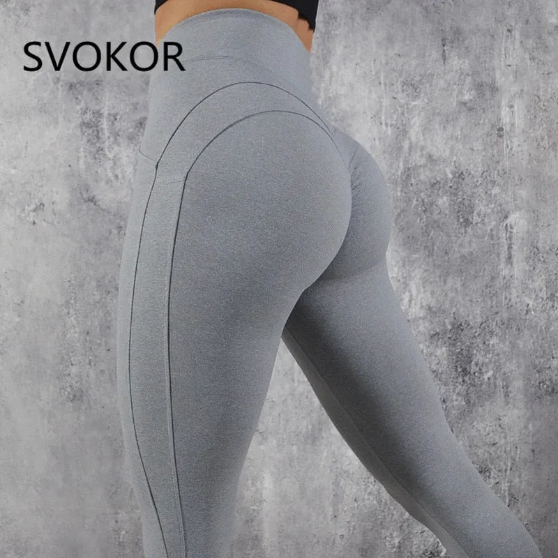 SVOKOR Women Leggings Push Up Fitness Leggings Female Fashion Patchwork Leggings Mujer S-XL Black Leggings Women