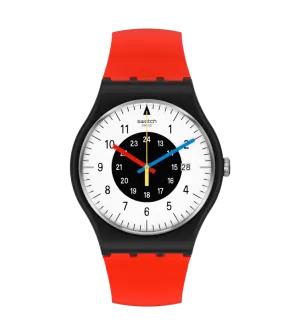Swatch Rouge & Noir Originals New Gent 41mm SO32B401-STD watch