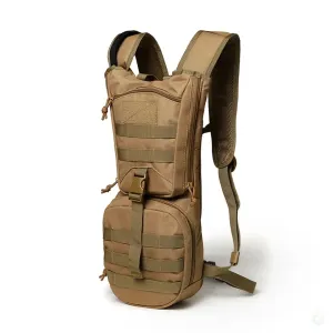 Tactical Hydration Pack Waterproof Nylon Backpack with Reservoir for Hiking and Camping - 3L, Multiple Colors