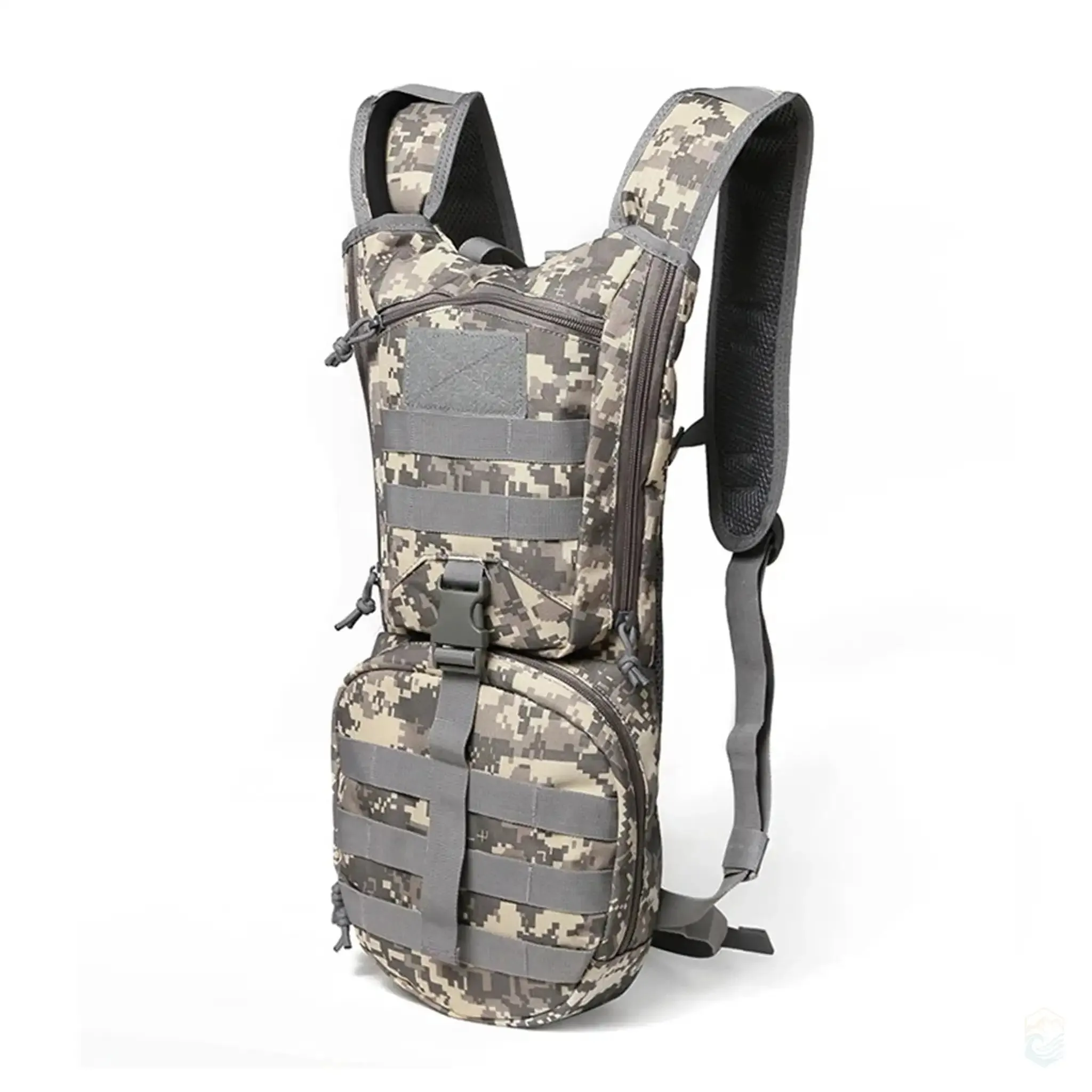 Tactical Hydration Pack Waterproof Nylon Backpack with Reservoir for Hiking and Camping - 3L, Multiple Colors