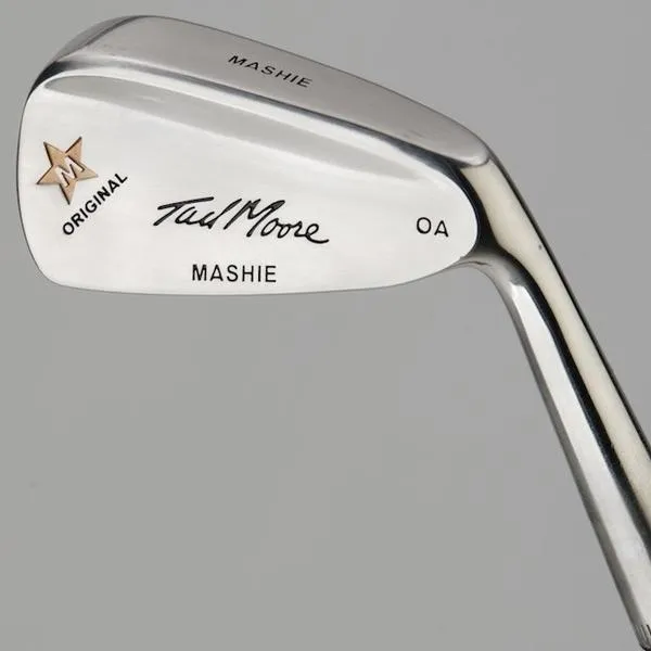 Tad Moore - Star OA Mashie Hickory shafted golf Iron 37 degrees