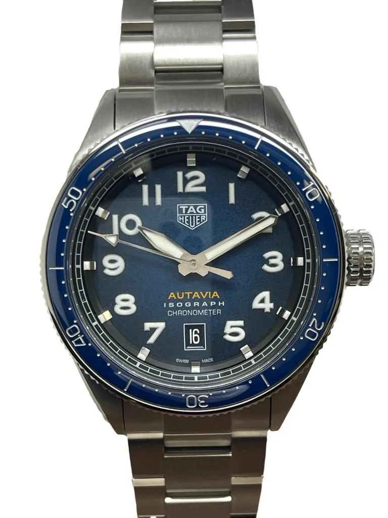 TAG Heuer Autavia Isograph additional NATO strap WBE5112 Blue Dial Automatic Men's Watch