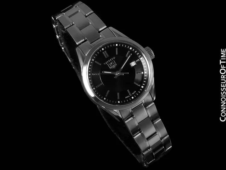 TAG Heuer Carrera Ladies Sport Dress Watch, Black Dial, Stainless Steel - WV1414