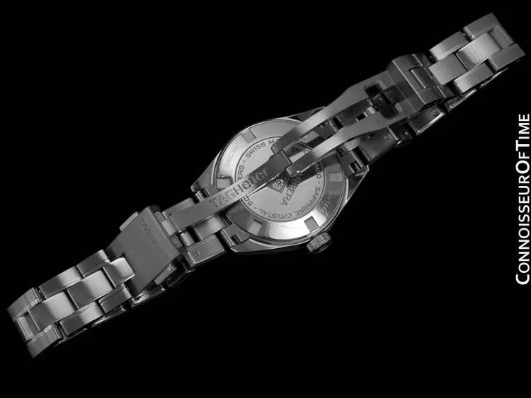 TAG Heuer Carrera Ladies Sport Dress Watch, Black Dial, Stainless Steel - WV1414