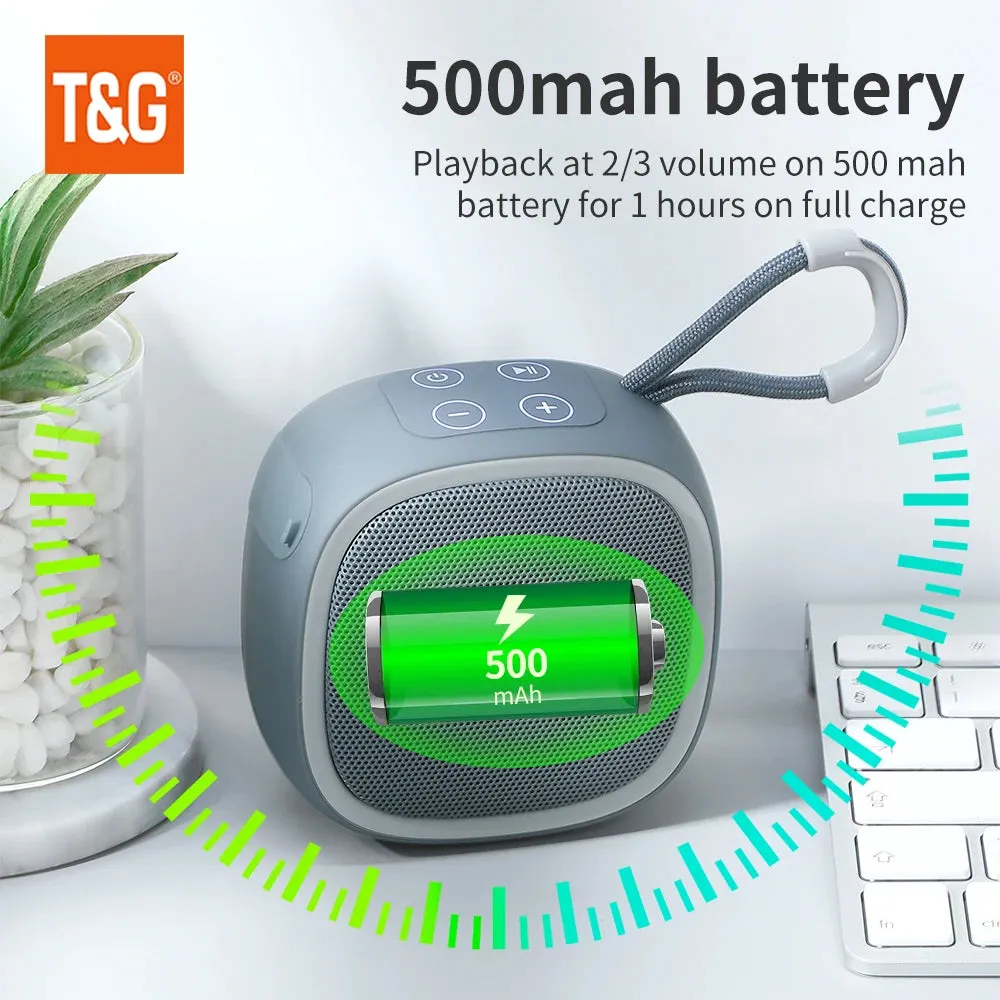 T&G Ultra-Compact Bluetooth Speaker High-Quality 3D Stereo Waterproof