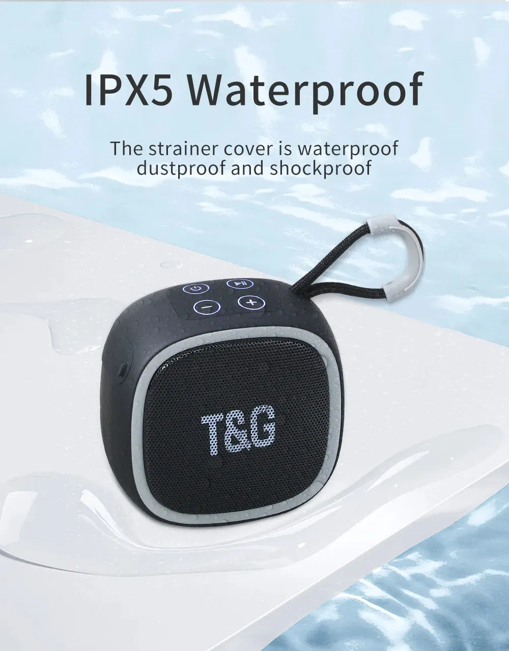 T&G Ultra-Compact Bluetooth Speaker High-Quality 3D Stereo Waterproof