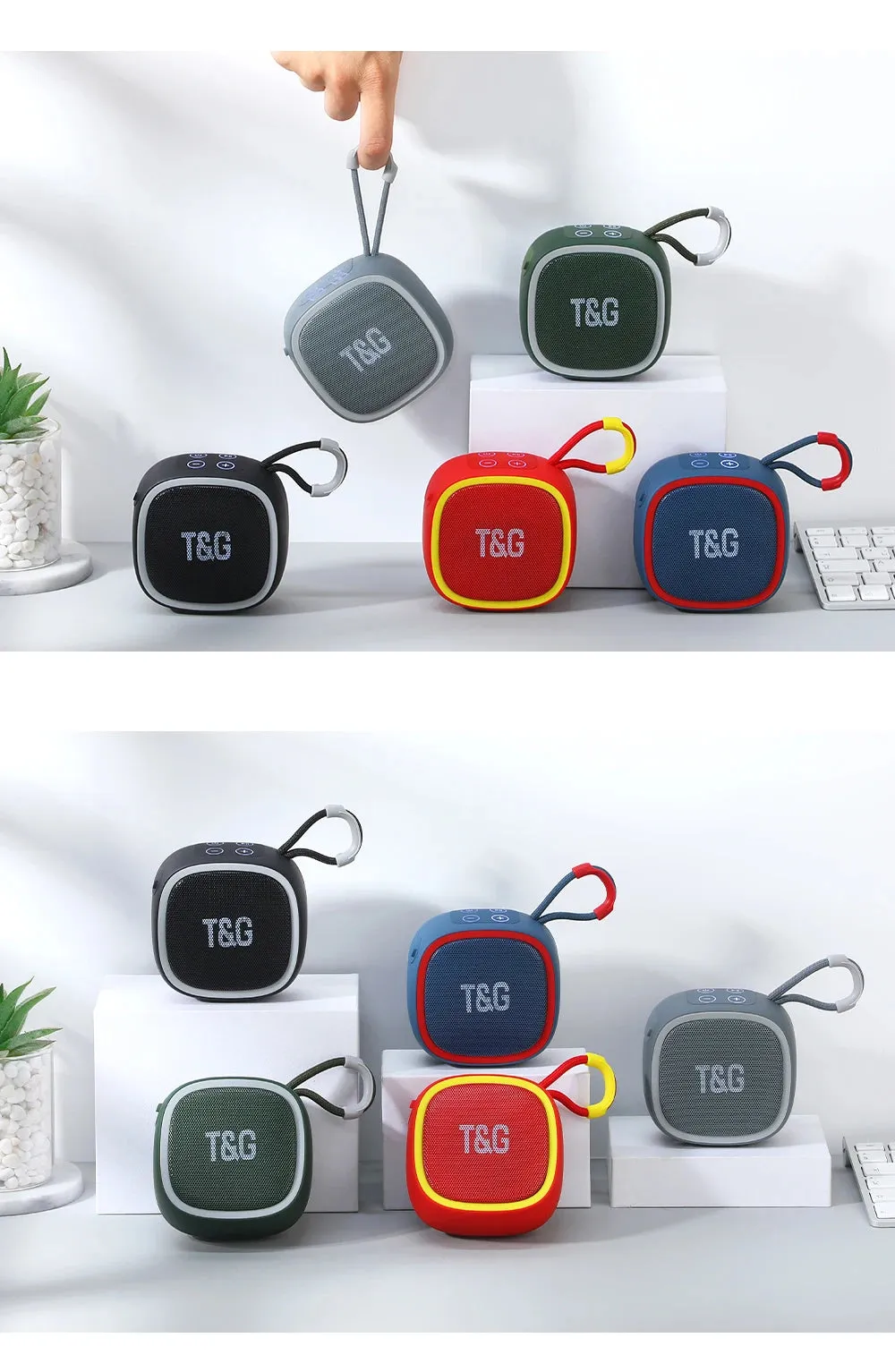 T&G Ultra-Compact Bluetooth Speaker High-Quality 3D Stereo Waterproof