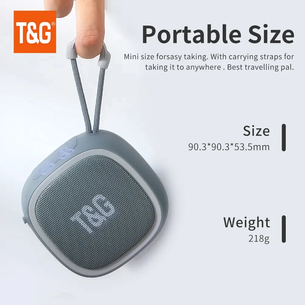 T&G Ultra-Compact Bluetooth Speaker High-Quality 3D Stereo Waterproof
