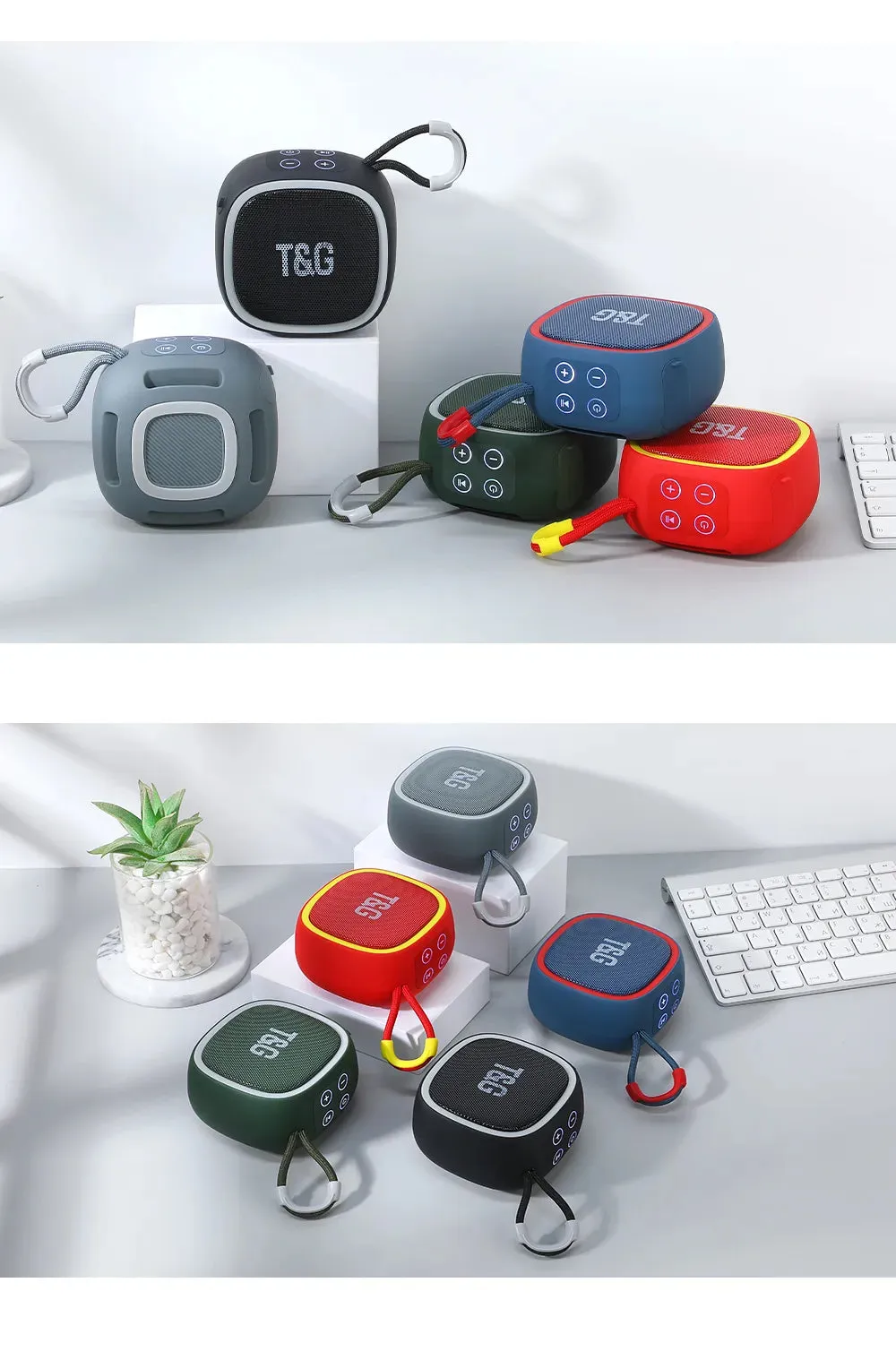 T&G Ultra-Compact Bluetooth Speaker High-Quality 3D Stereo Waterproof