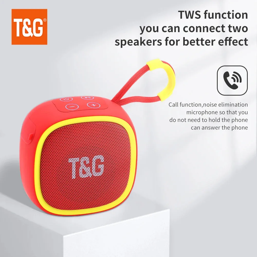 T&G Ultra-Compact Bluetooth Speaker High-Quality 3D Stereo Waterproof