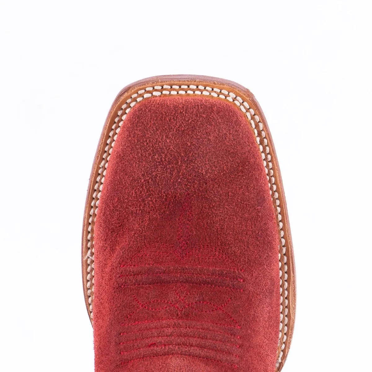 TANNER MARK MEN'S Ruff Out Red Western Cowboy Boots