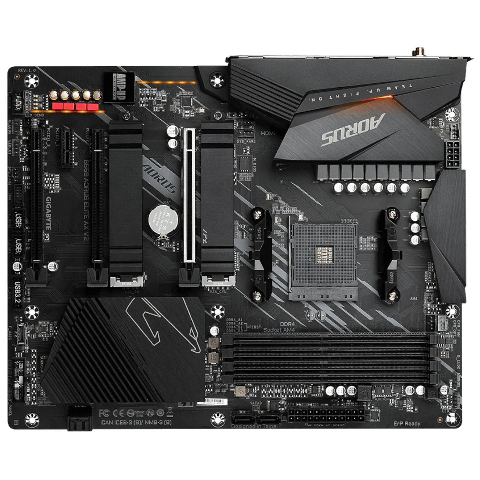 Tarjeta Madre AORUS ATX B550 Elite AX V2, S-AM4, AMD B550