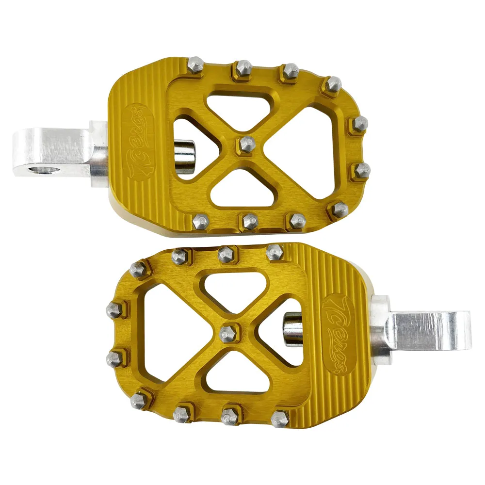 TC Bros. Pro Series MX Foot Pegs for Harley Davidson Models