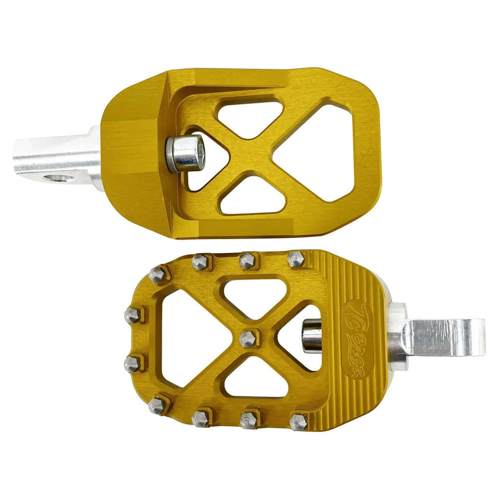 TC Bros. Pro Series MX Foot Pegs for Harley Davidson Models