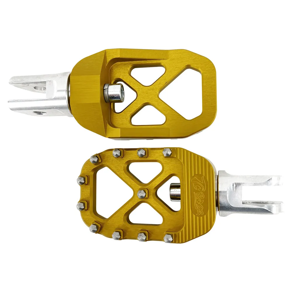 TC Bros. Pro Series MX Foot Pegs for Harley Davidson Models