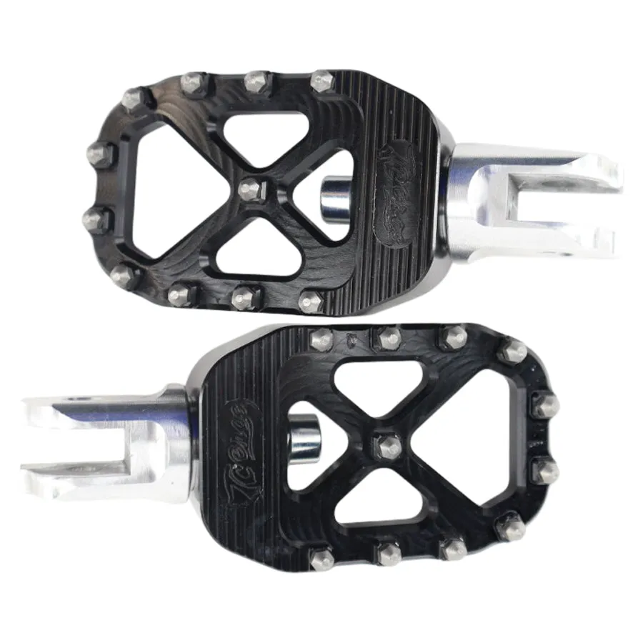 TC Bros. Pro Series MX Foot Pegs for Harley Davidson Models