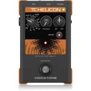 TC Helicon VOICETONE E1 Stompbox For Compelling Vocal Echo Effects