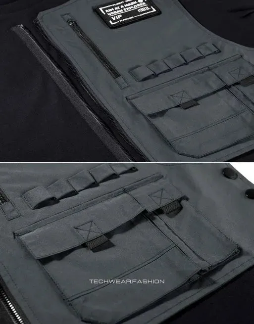 Techwear black tactical shirt