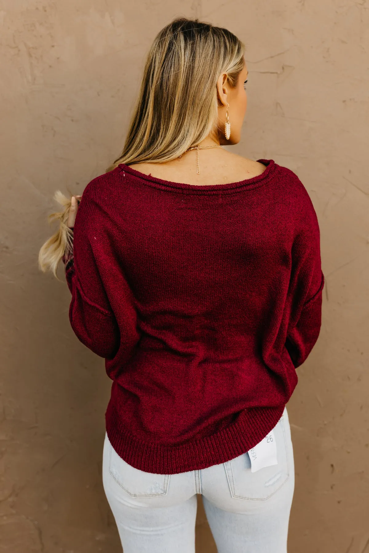 The Ellis Boat Neck Pocket Sweater  - FINAL SALE