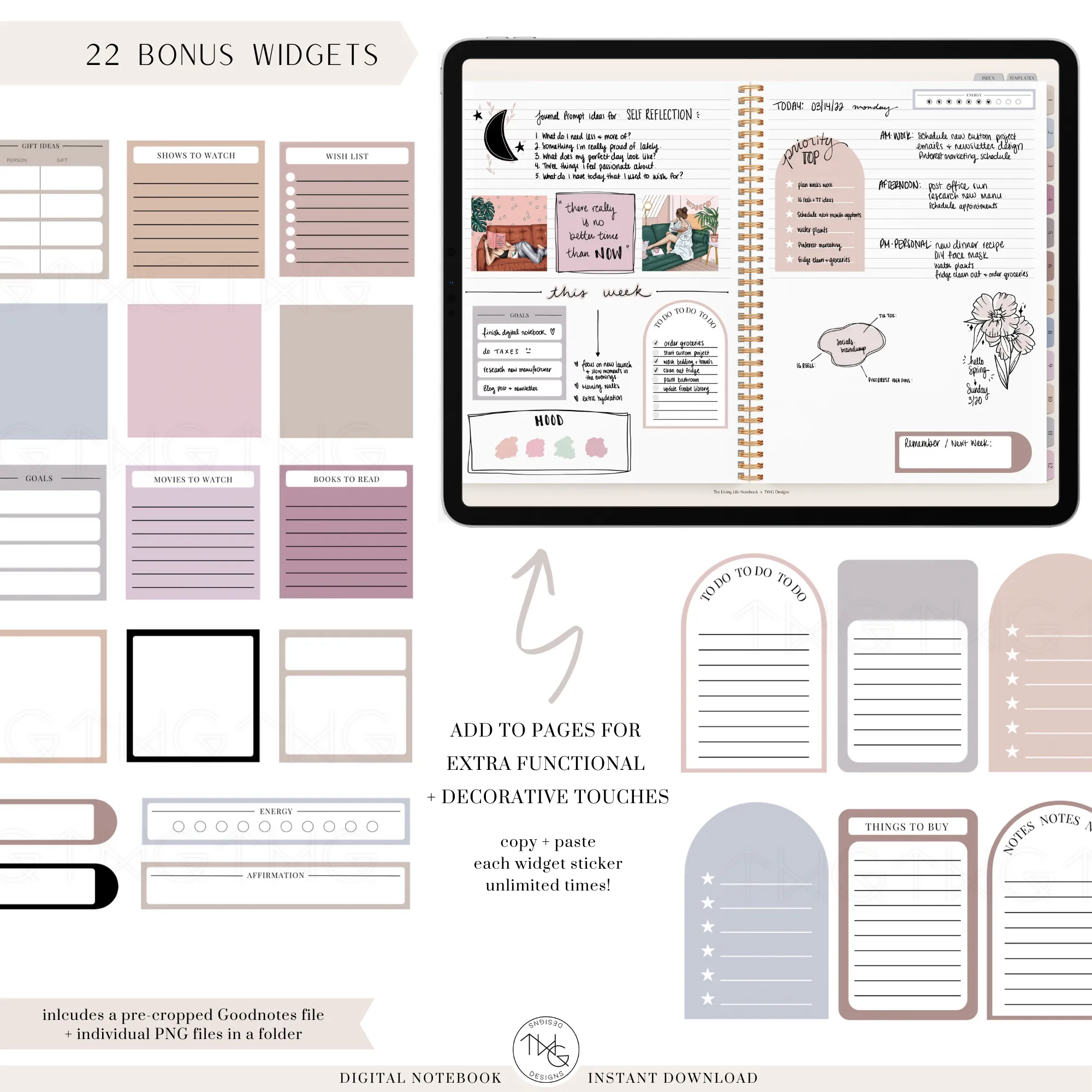 The Living Life Notebook - Horizontal