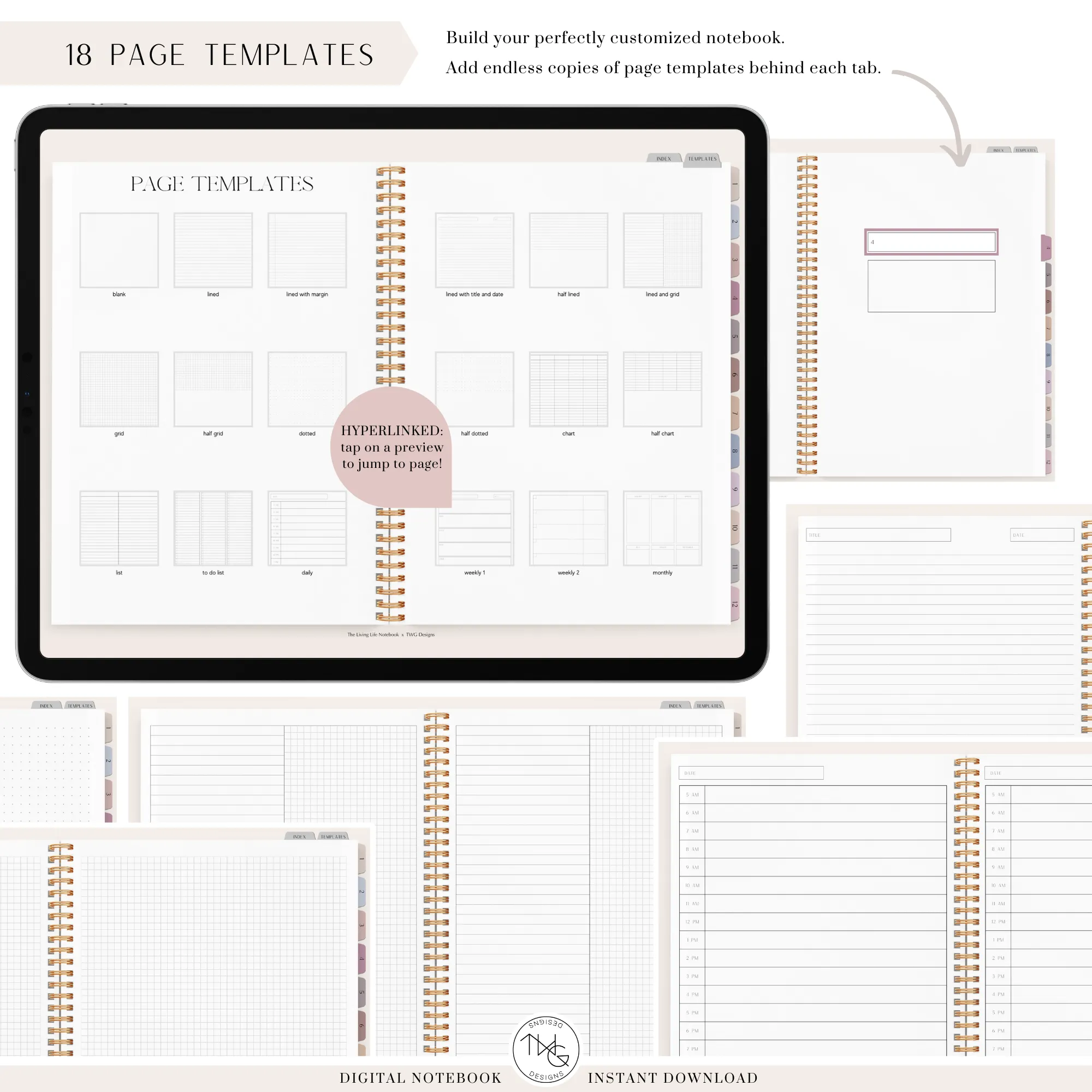 The Living Life Notebook - Horizontal