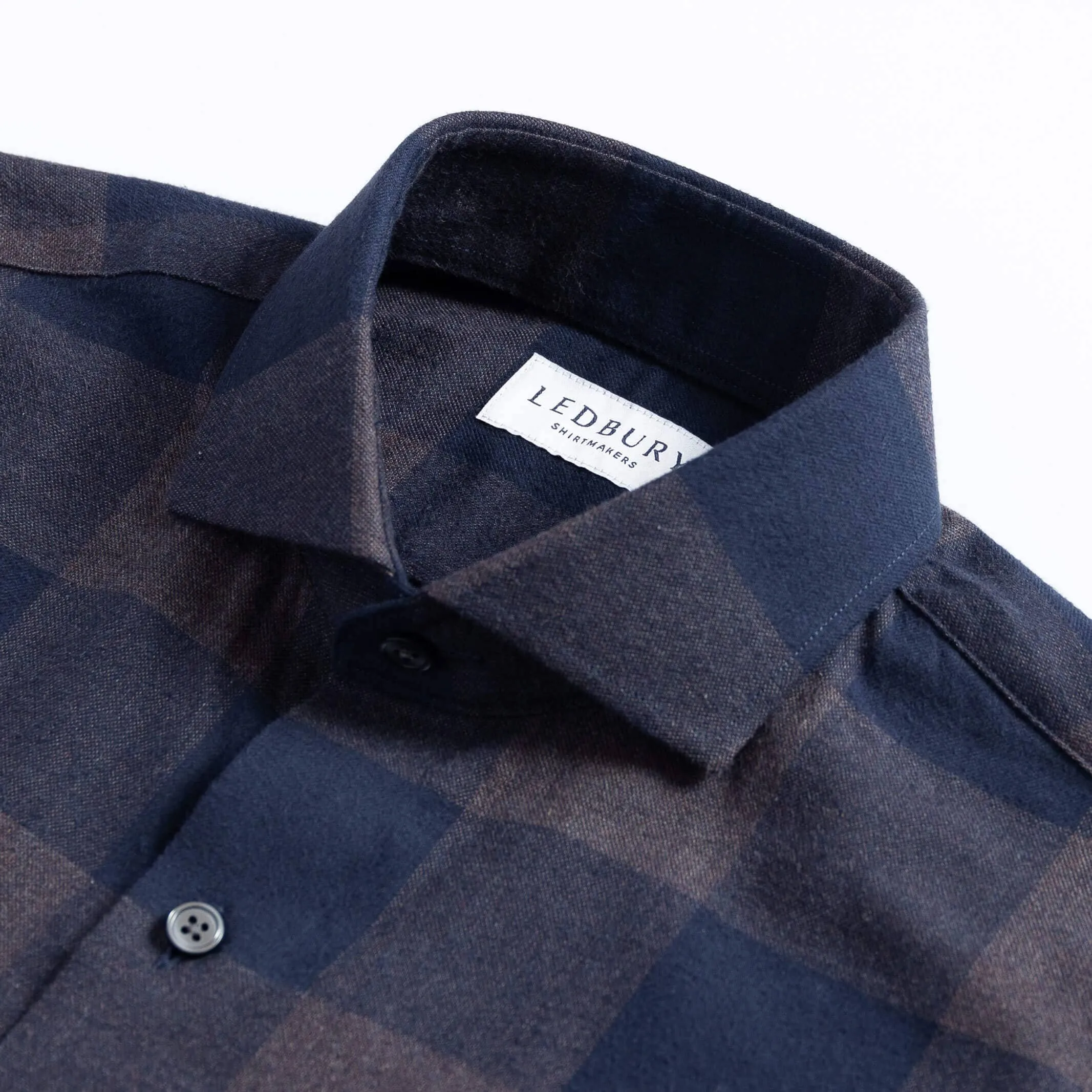 The Navy Kenesaw Flannel Custom Shirt