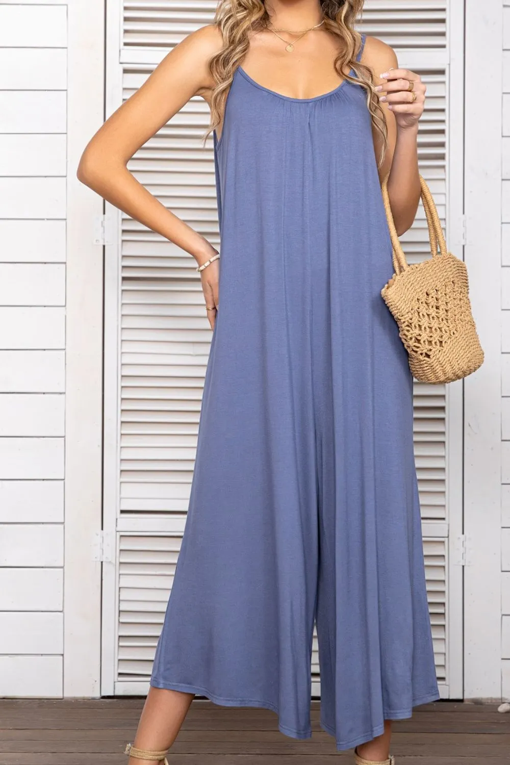 The Simple Days Jumpsuit- 2 Colors (Black, Periwinkle)