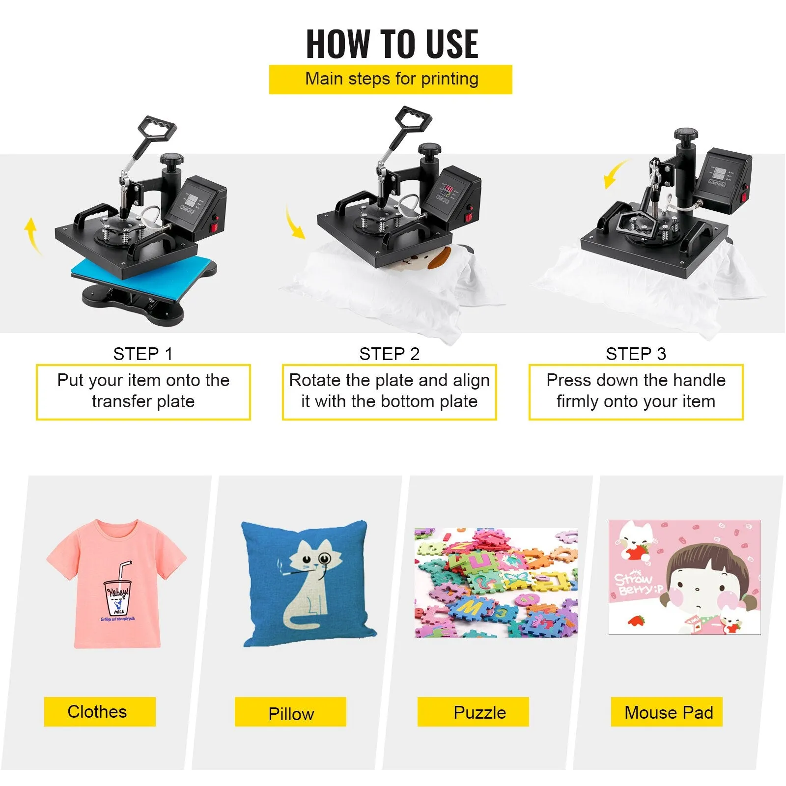 The VEVOR Heat Press Machine