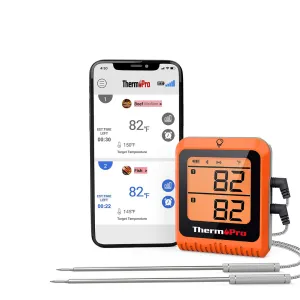 ThermoPro TP-25H2 Smart Bluetooth Meat Thermometer with Dual Probe