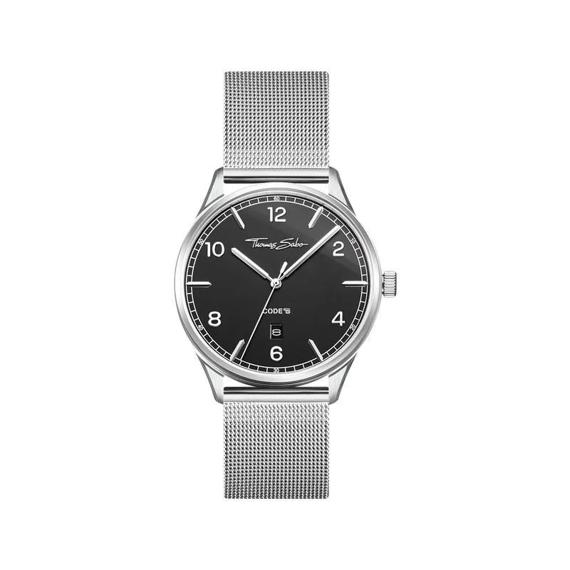 Thomas Sabo Watch unisex CODE TS silver black