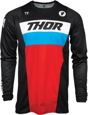 Thor Jersey Mx Pulse M S21 Racer Black Red Blue Youth Medium