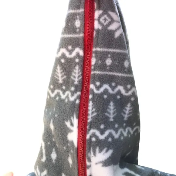 Tipsy Elves Women’s Grey Moose Jumpsuit size Small