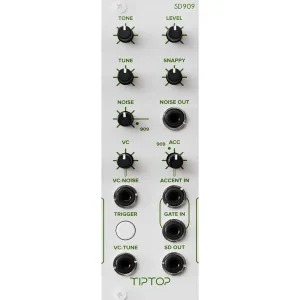Tiptop Audio SD909 TR909 Snare and Noise Generator, white