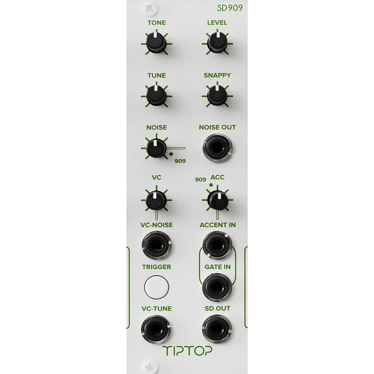 Tiptop Audio SD909 TR909 Snare and Noise Generator, white