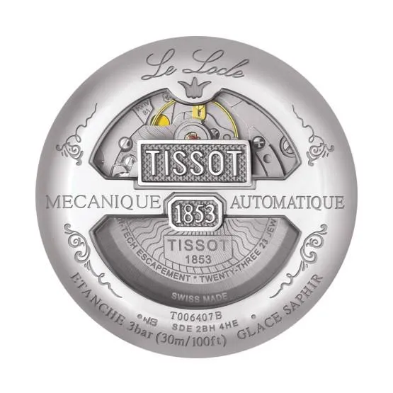 Tissot watch Le Locle PowerMitic 80 39.3mmm Automatic Silver Steel T006.407.11.033.00