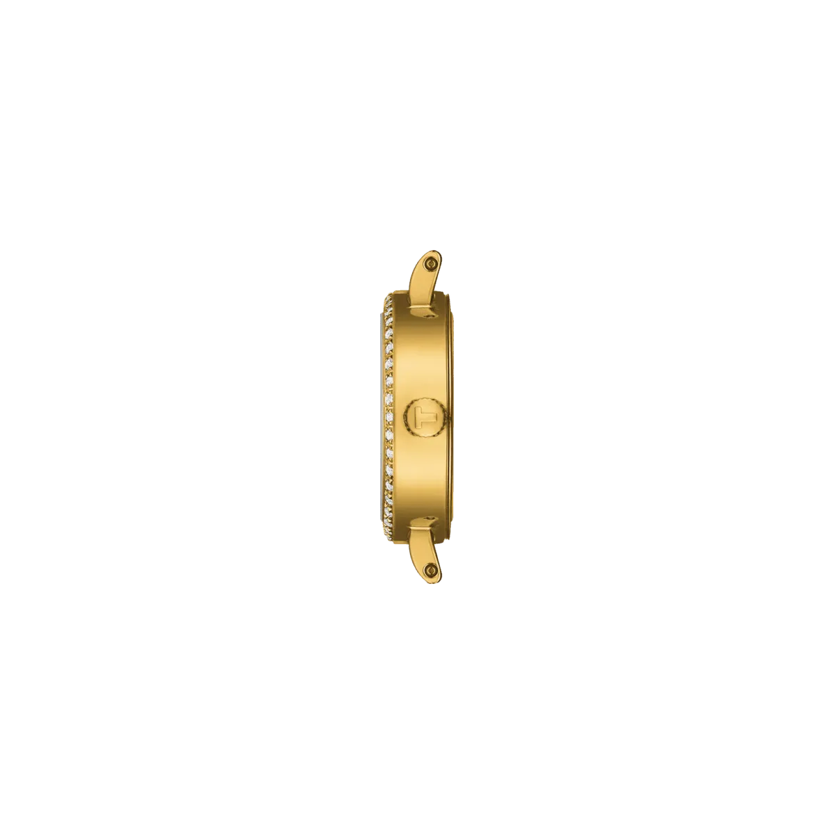 Tissot watch Lovely Round 19.5mm Champagne Diamond Quartz Steel Finish Pvd Gold Gold T140,009.63.026.00
