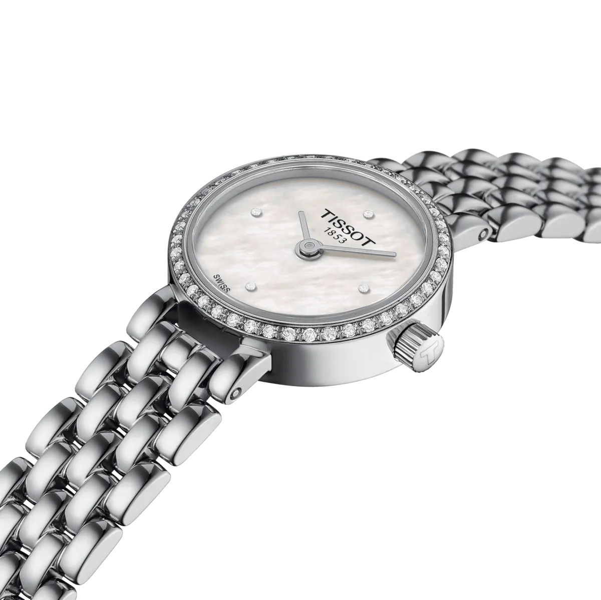 Tissot watch Lovely Round 19.5mm Madreperper Diamonds Quartz Steel T140,009.61.116.00