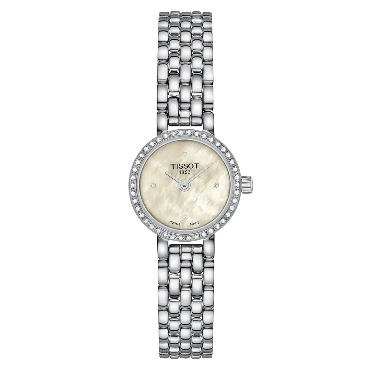 Tissot watch Lovely Round 19.5mm Madreperper Diamonds Quartz Steel T140,009.61.116.00