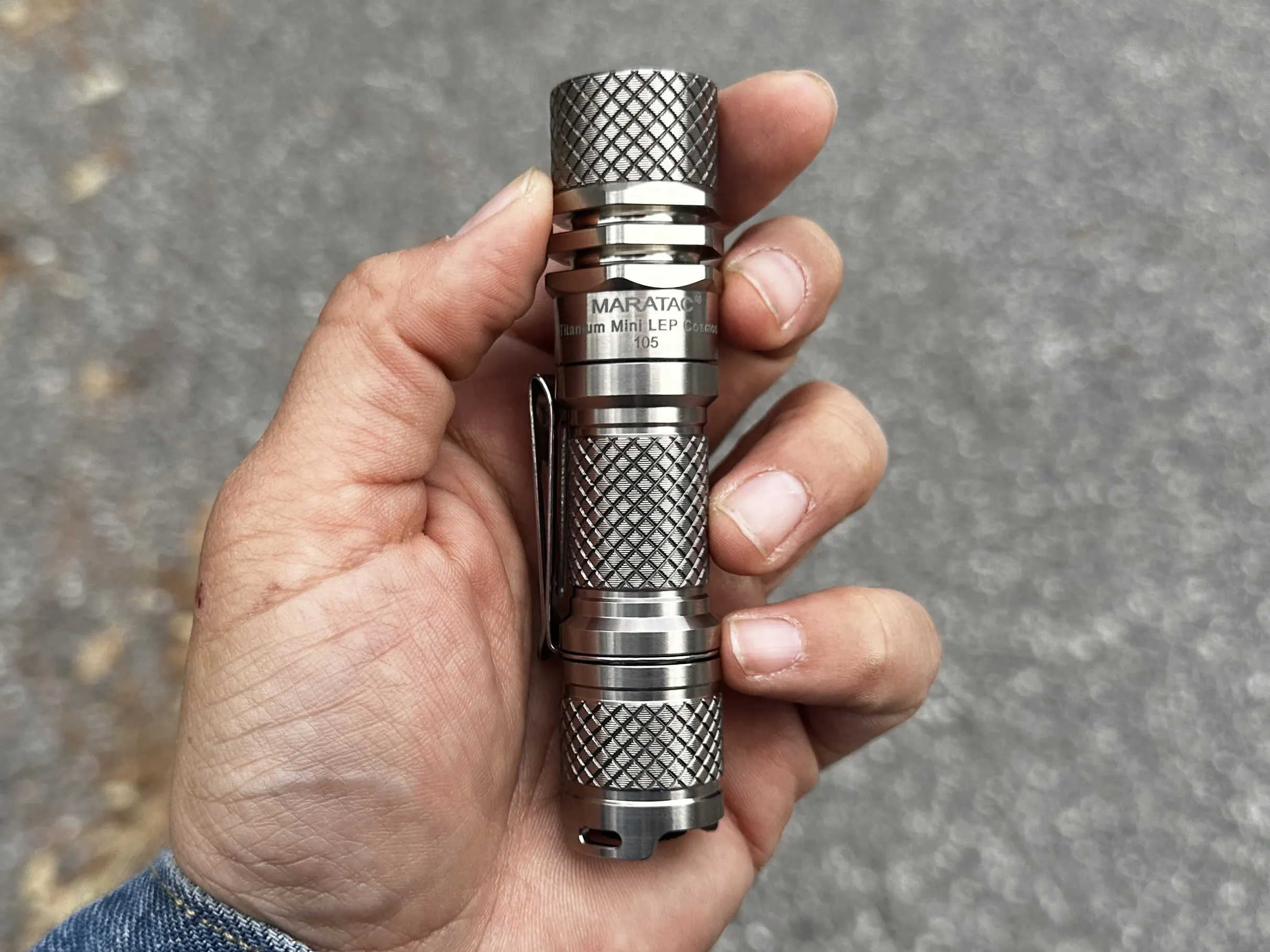 Titanium Mini LEP Cosmos - Laser Flashlight 14500 By Maratac®
