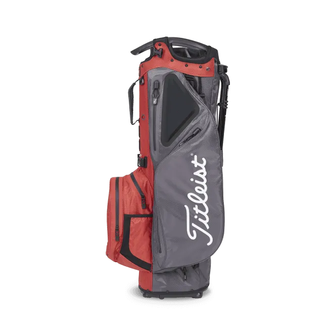 Titleist 2021 Hybrid 14 StaDry Stand Bag / Red & Graphite