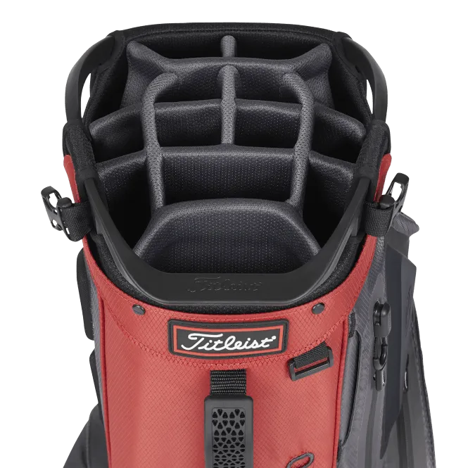 Titleist 2021 Hybrid 14 StaDry Stand Bag / Red & Graphite